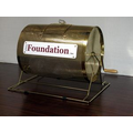 Raffle Drum - Large Brass Plated. Holds 10,000 tickets